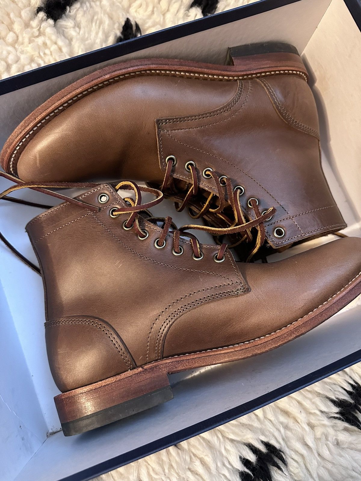 image of Oak Street Bootmakers Trench Boot Natural Chromexcel in Brown, Men's (Size 8)