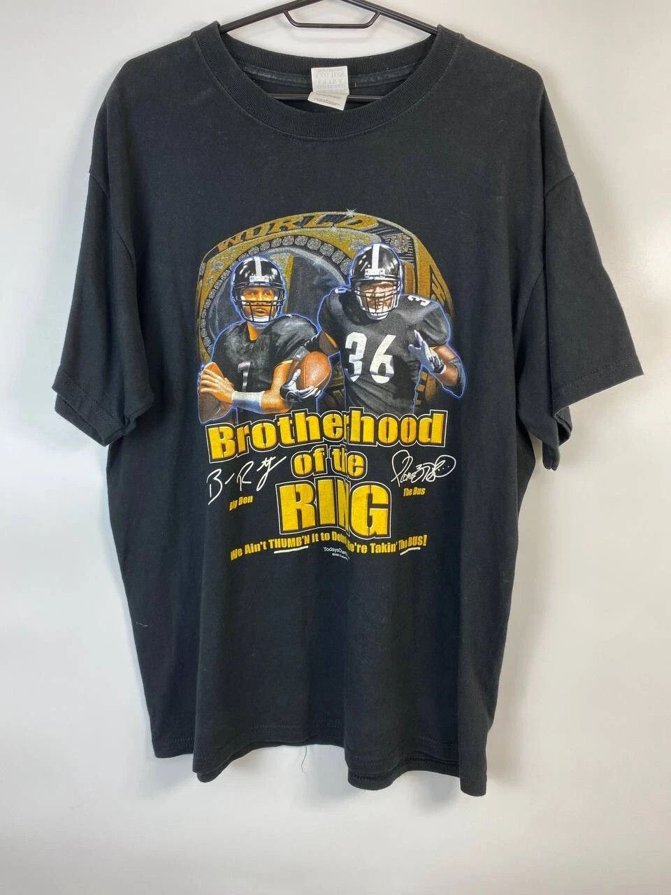Gildan Vintage Pittsburgh Steelers Brotherhood of the ring Logo L Size US L / EU 52-54 / 3 - 1 Thumbnail