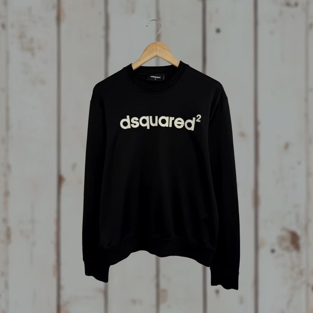 Dsquared2 Dsquared2 Classic Sweatshirt Made in Italy XL Black Mens Pullover 90s Y2K Rare Vintage Modern Fit Size US XL / EU 56 / 4 - 1 Thumbnail