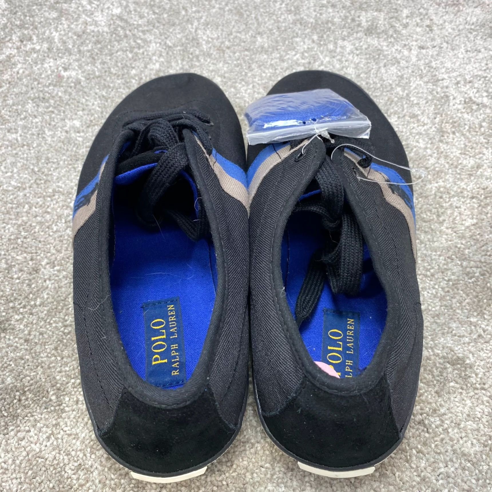 Ralph Lauren Ralph Lauren Polo Halford Sneakers Men 12D Canvas Suede Trim Blue Casual Shoes Size US M / EU 48-50 / 2 - 7 Thumbnail
