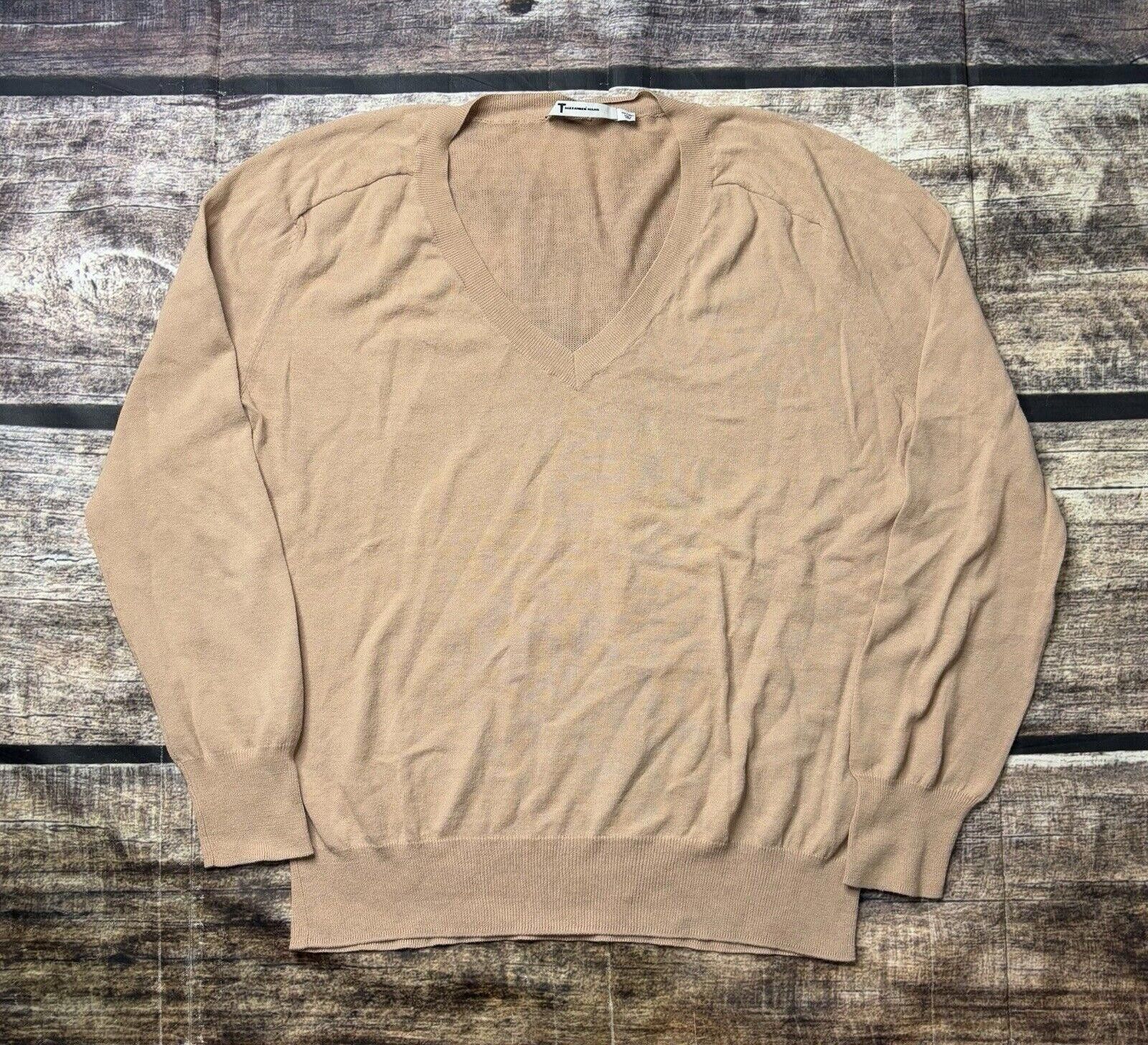 Alexander Wang T Alexander Wang Sweater Women's XS V-Neck Brown Cotton Size XS / US 0-2 / IT 36-38 - 1 Thumbnail
