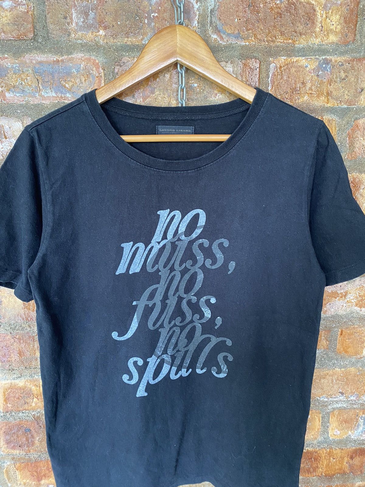 If Six Was Nine × Japanese Brand × Lounge Lizard iconic Poem no muss no fuss no spills tee Size US M / EU 48-50 / 2 - 3 Thumbnail