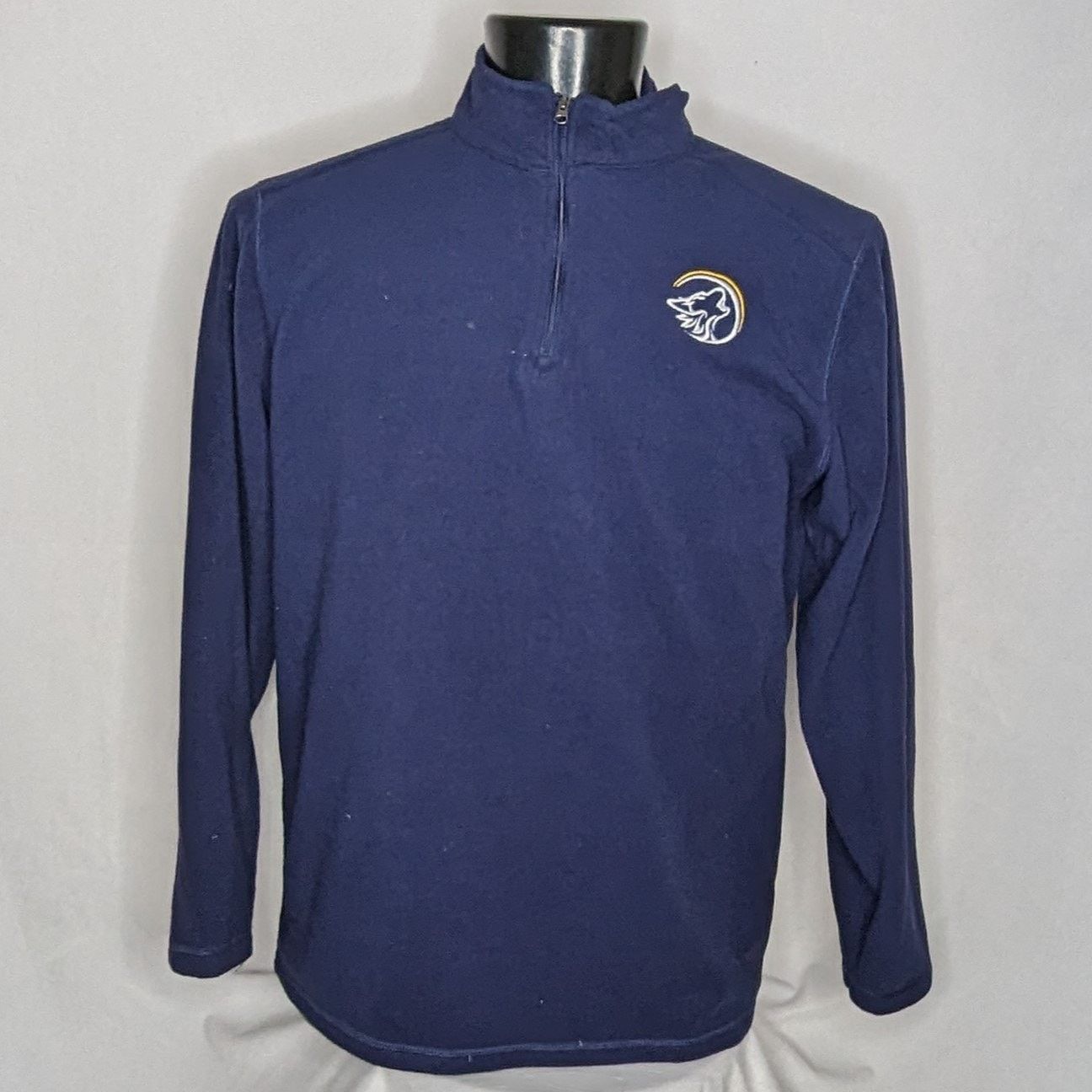 Other Ecorevive Men's Fleece 1/4 Zip Pullover Sweater Medium Blue Size US M / EU 48-50 / 2 - 1 Thumbnail