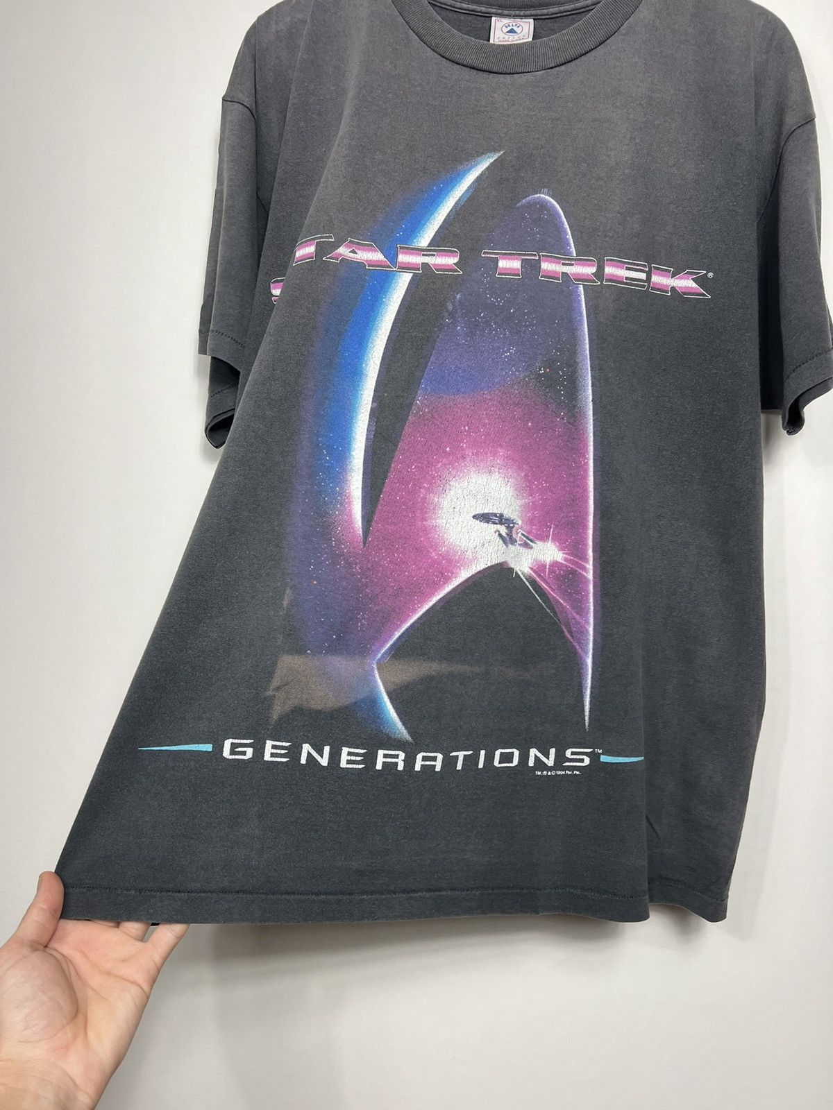 Vintage Vintage 1994 Star Trek Generations Sun Faded T-shirt Tee Size US XL / EU 56 / 4 - 3 Thumbnail