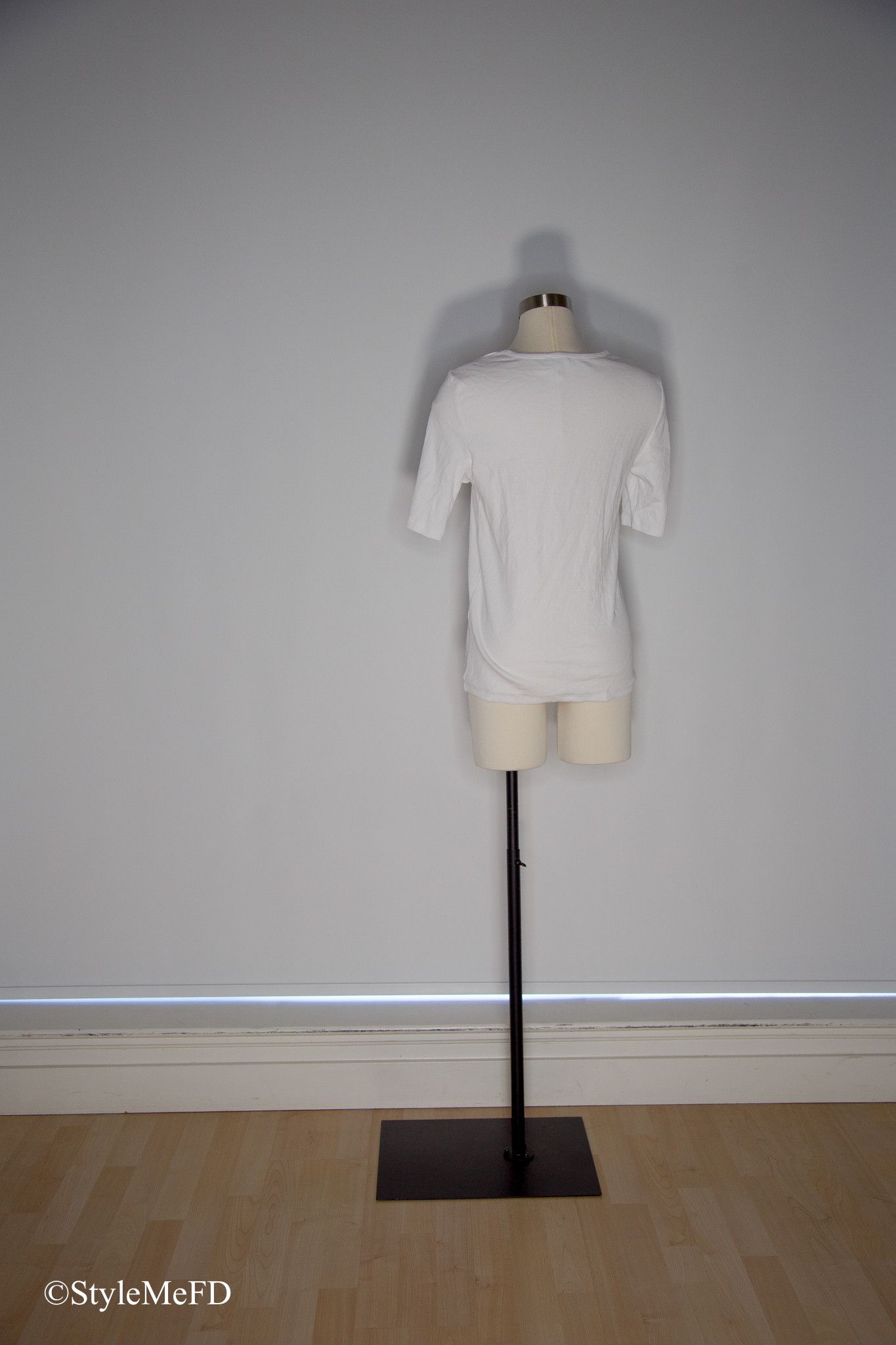 REMAIN Birger Christensen REMAIN Birger Christensen White Cut-Out Short Sleeve T-Shirt Size XL / US 12-14 / IT 48-50 - 3 Thumbnail