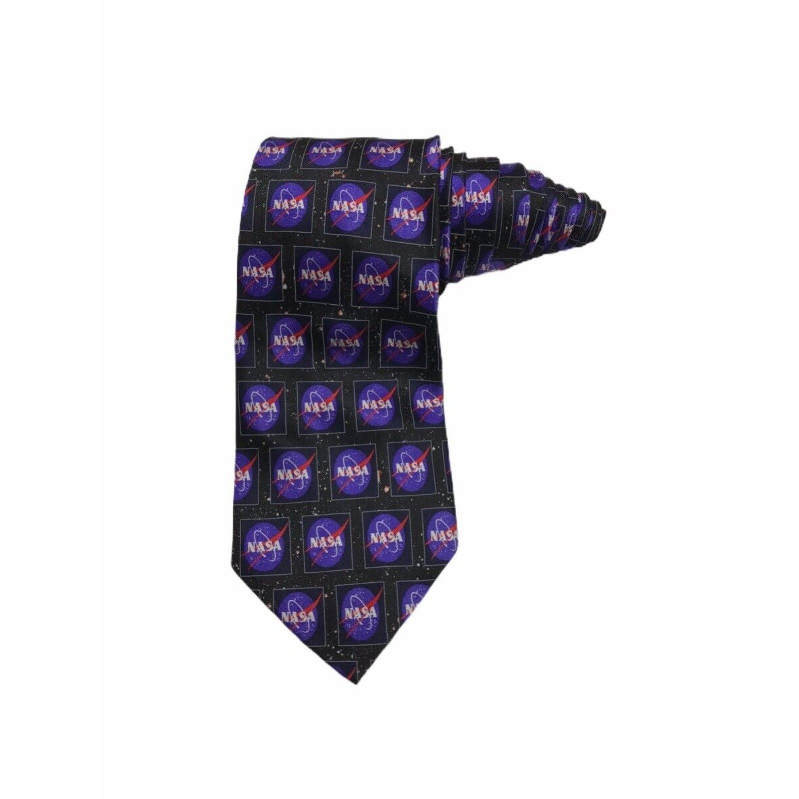 Vintage Museum Artifacts NASA Logo 100% Silk Vintage Novelty NeckTie Size ONE SIZE - 1 Thumbnail