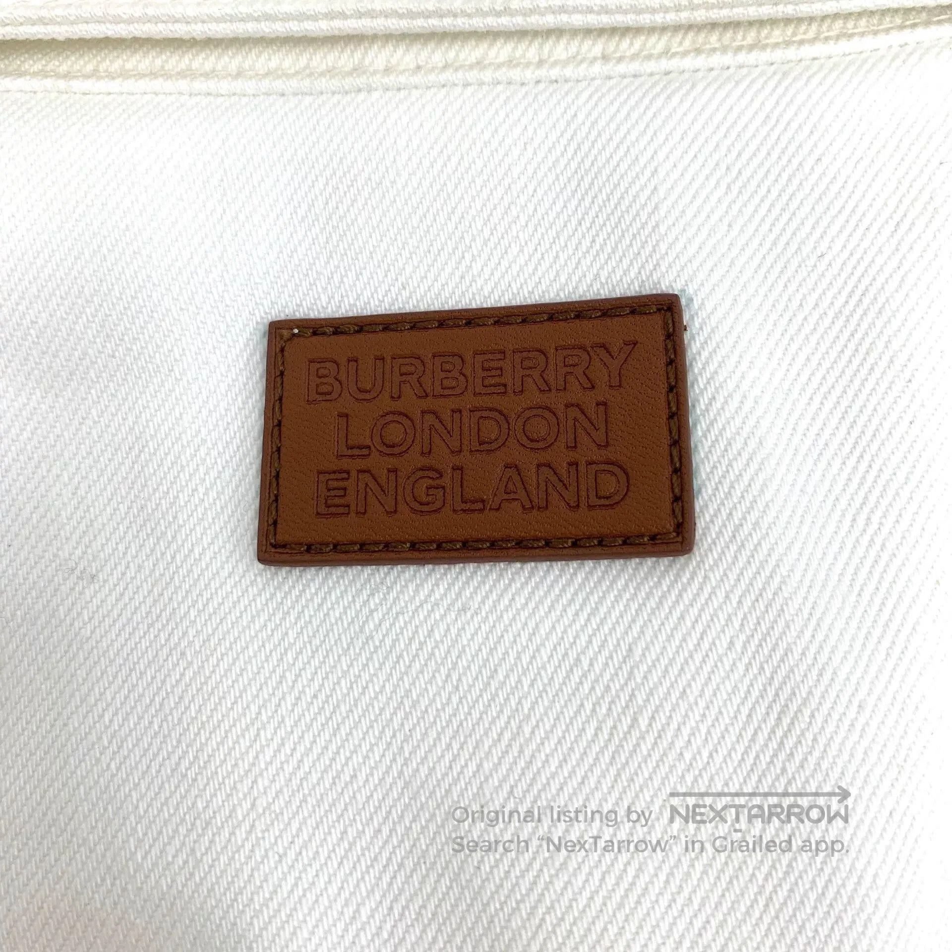 Burberry Burberry White Denim Jacket XS. Size US XS / EU 42 / 0 - 8 Thumbnail