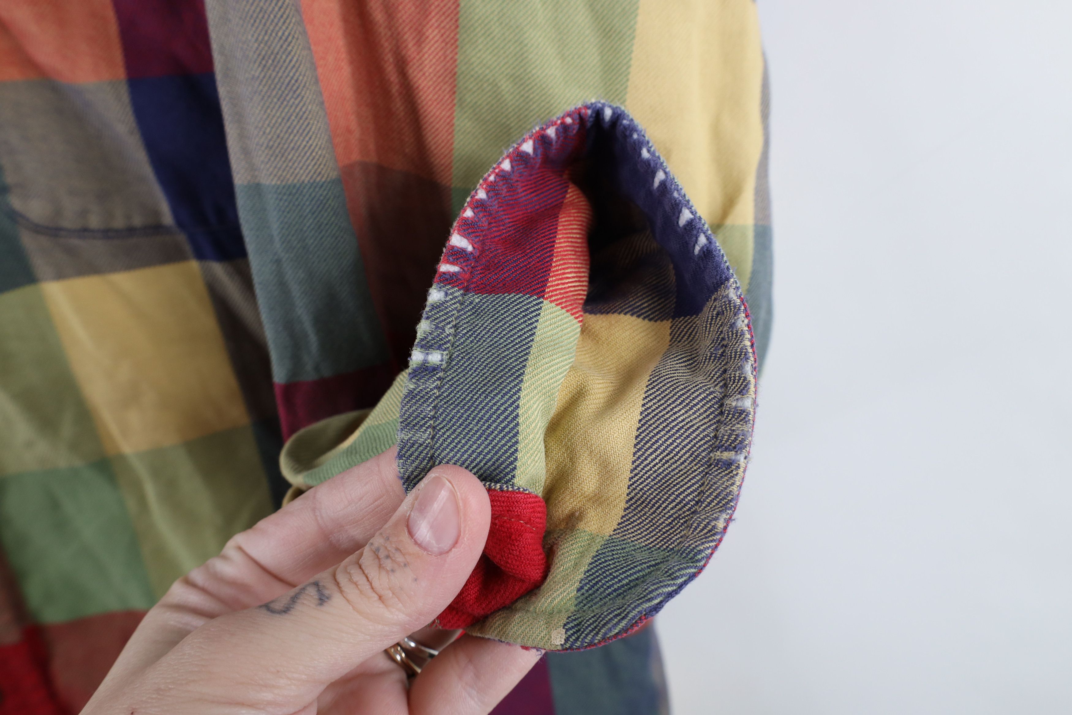 Orvis × Vintage Vintage 90s Orvis Checkered Flannel Button Down Shirt Size US L / EU 52-54 / 3 - 7 Thumbnail