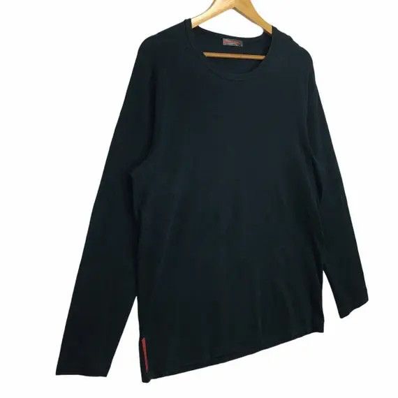 Prada Vtg PRADA LINEA ROSSA Made in Italy Long Sleeve Tee Shirt Size L / US 10 / IT 46 - 4 Thumbnail
