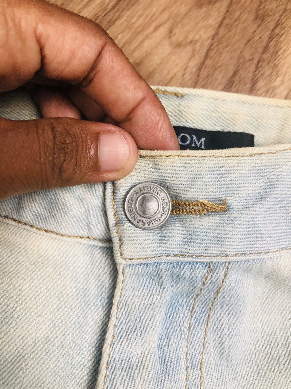 Other HUCOM Vintage Y2K Military Patchwork Jeans (37) Size 35" - 11 Thumbnail