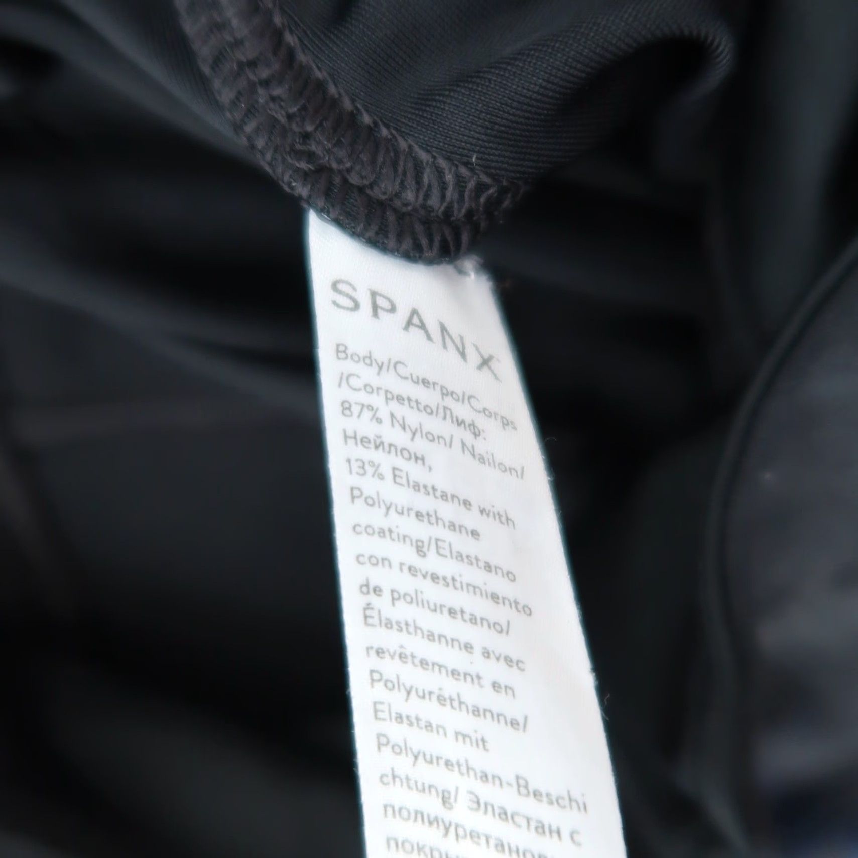 Spanx SPANX Black Faux Leather Leggings Medium Womens M Regular Ankle Nylon Elastane Casual Fall Spring Winter Tights Leggings Size 32" / US 10 / IT 46 - 4 Thumbnail
