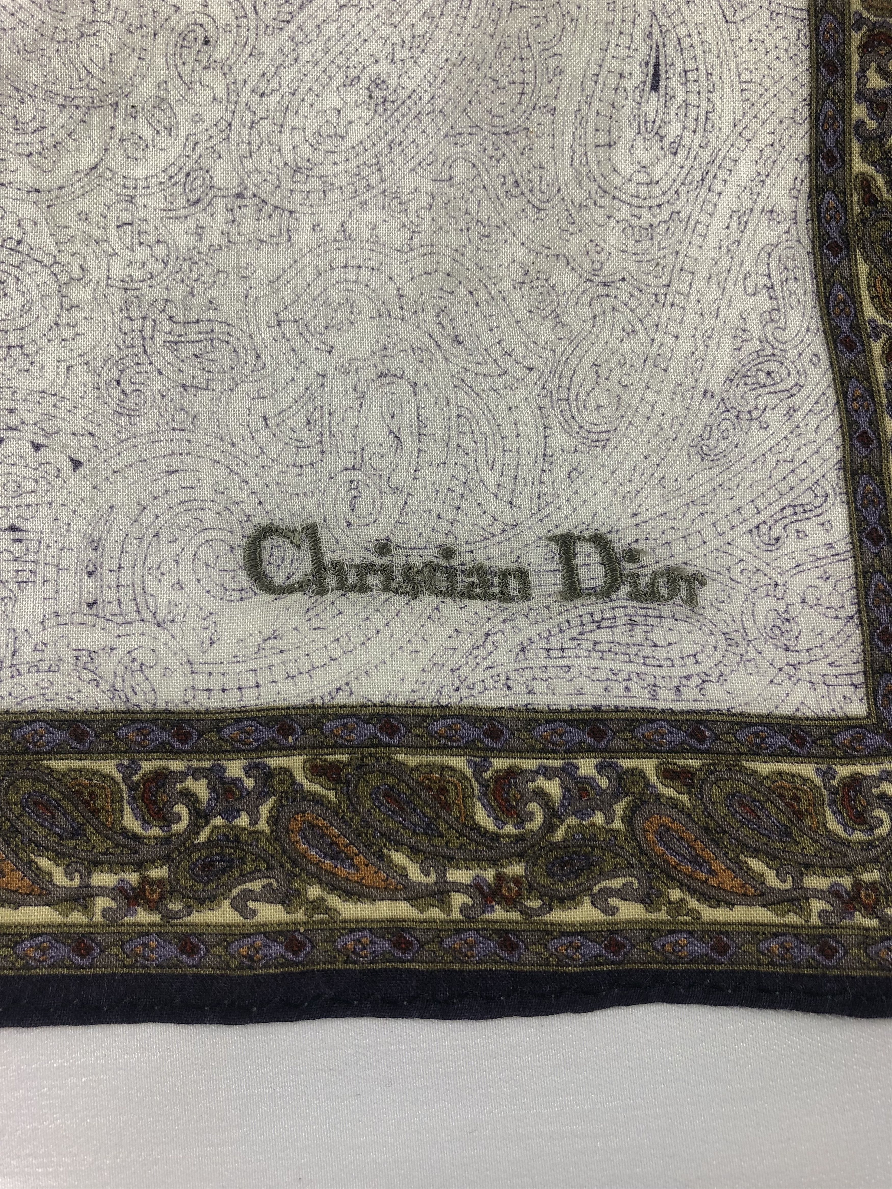 Vintage Christian Dior Handkerchief / Bandana / Neckerchief Size ONE SIZE - 5 Thumbnail