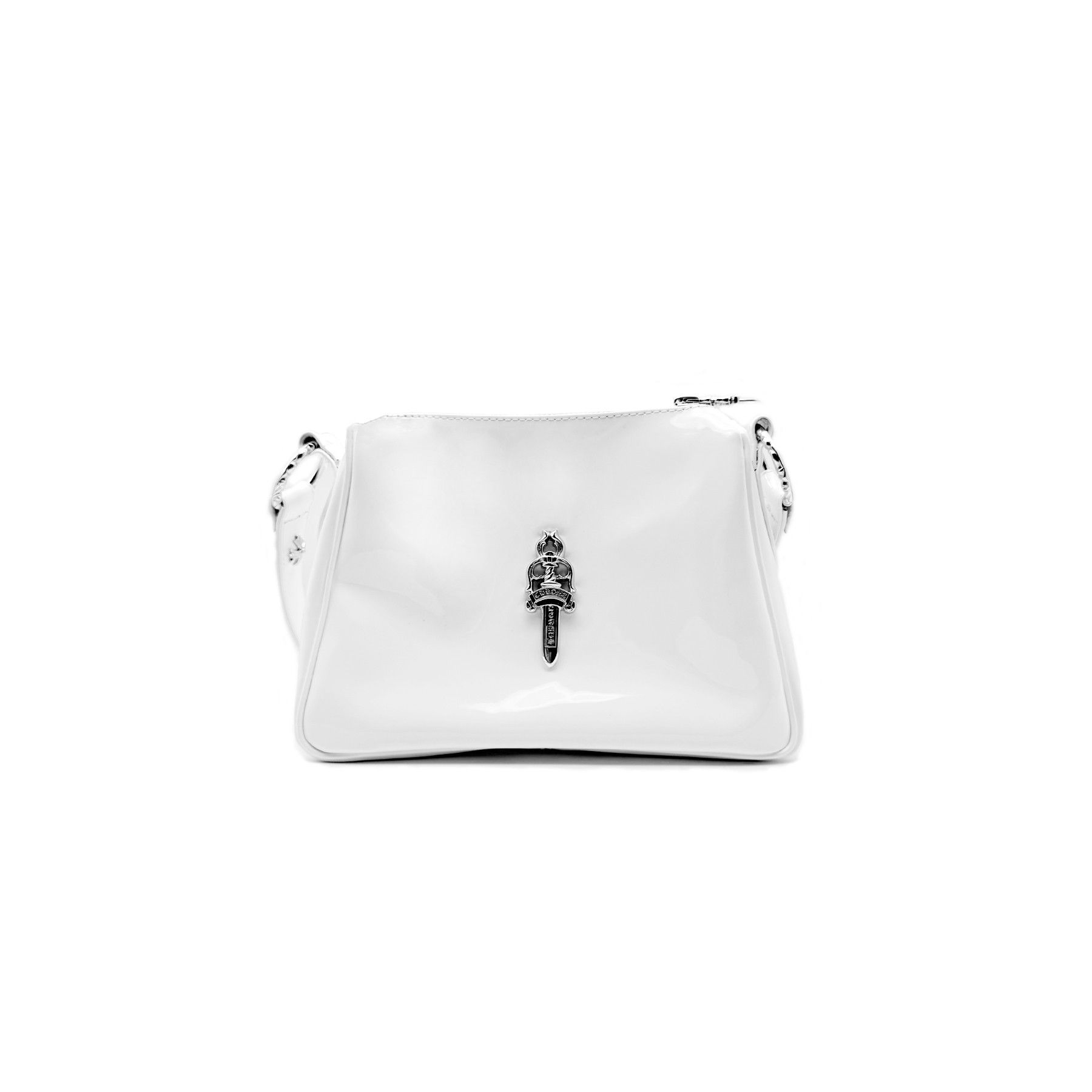 Chrome Hearts Chrome Hearts Silver Dagger Leather White Chicken Nugget Bag Size ONE SIZE - 1 Thumbnail