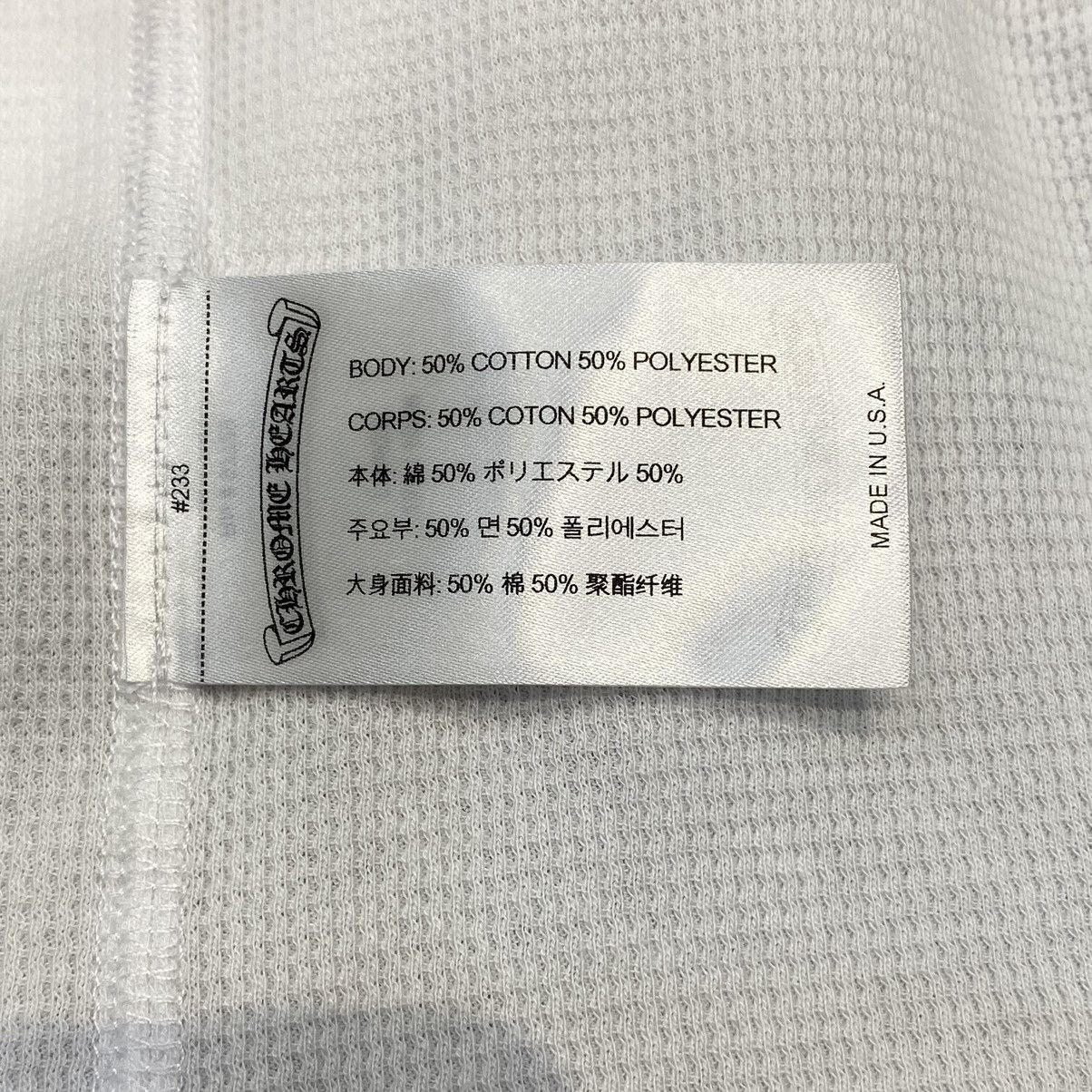 Chrome Hearts Chrome Hearts Dagger Thermal long t-shirt white Size L / US 10 / IT 46 - 9 Thumbnail
