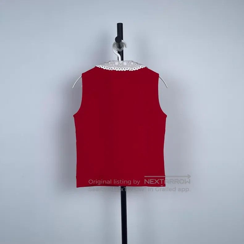 Louis Vuitton Louis Vuitton Red doll collar vest Size XS / US 0-2 / IT 36-38 - 3 Thumbnail