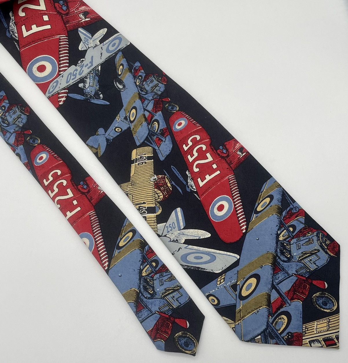 Retro Unique Polo Ralph Lauren 58” Aviation Necktie