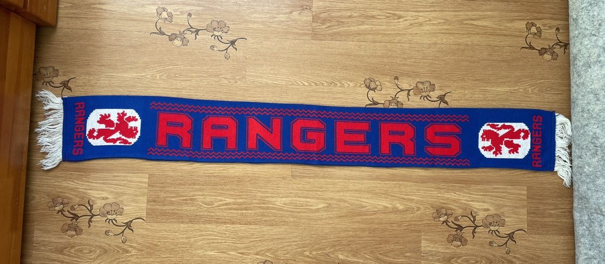 Vintage Vintage Glasgow Rangers FC Blue Football Soccer scarf Size ONE SIZE - 2 Thumbnail