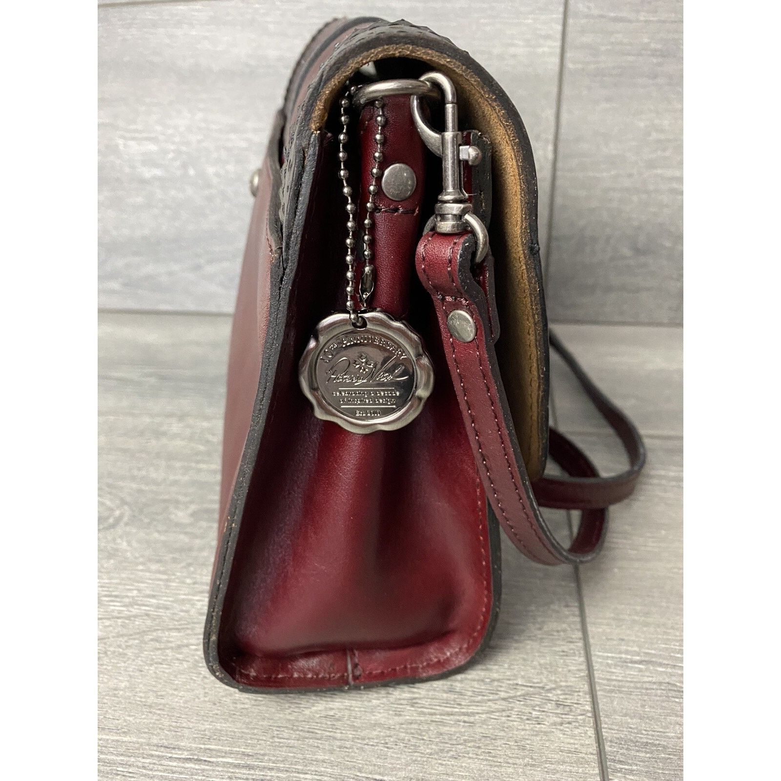 Patricia Nash Patricia Nash Leather bag wine color women bag A386262 Size ONE SIZE - 7 Thumbnail