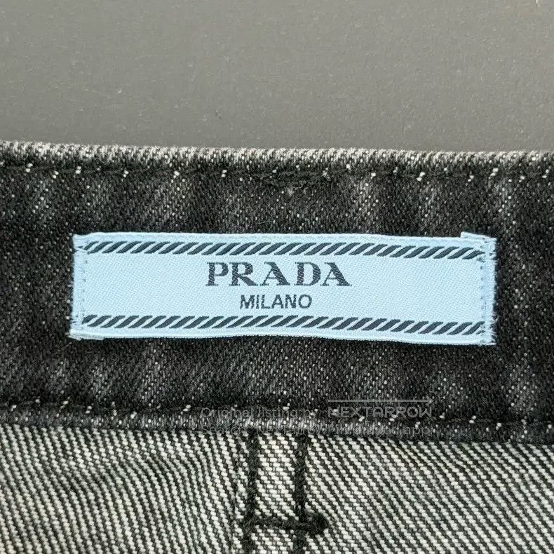 Prada Prada Washed black and gray metal triangle jeans Size US 27 - 5 Thumbnail