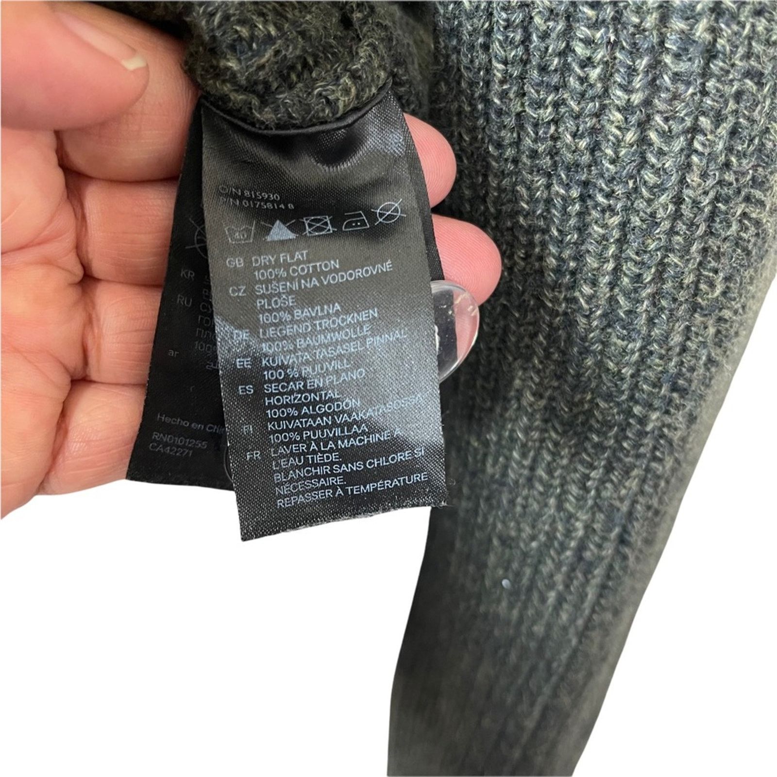 H&M H&M Ribbed Double Breasted Long Sleeve Cardigan Green Small Size S / US 4 / IT 40 - 9 Thumbnail