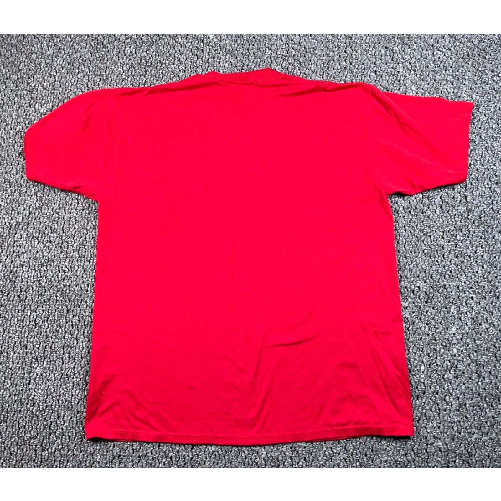 Vintage VINTAGE Velva Sheen Mickey Mouse T-Shirt Adult Large (XL Tag) Red 50-50 Blend Graphic Print Short Sleeve Crew Neck Men Mens 90s Cartoon Retro Disney Size US L / EU 52-54 / 3 - 2 Thumbnail