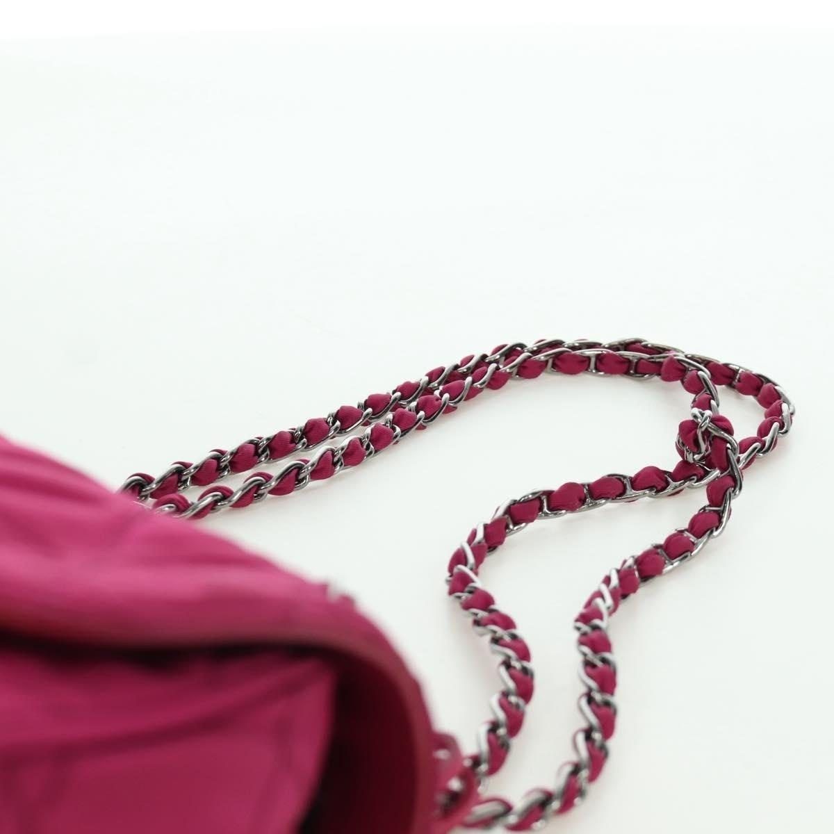 Prada Prada Nylon Chain Shoulder Bag Pink Size ONE SIZE - 11 Thumbnail