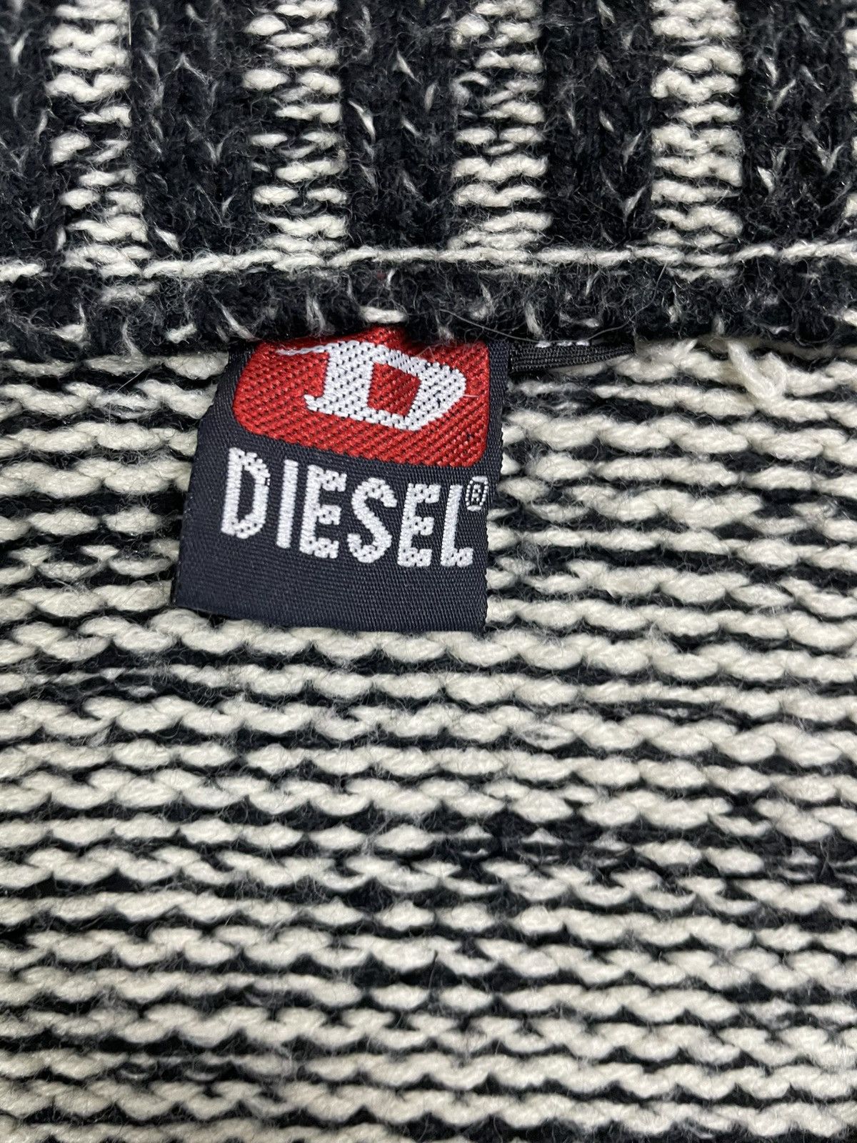 Diesel Diesel zip sweater black vintage black white grey Size US XL / EU 56 / 4 - 5 Thumbnail