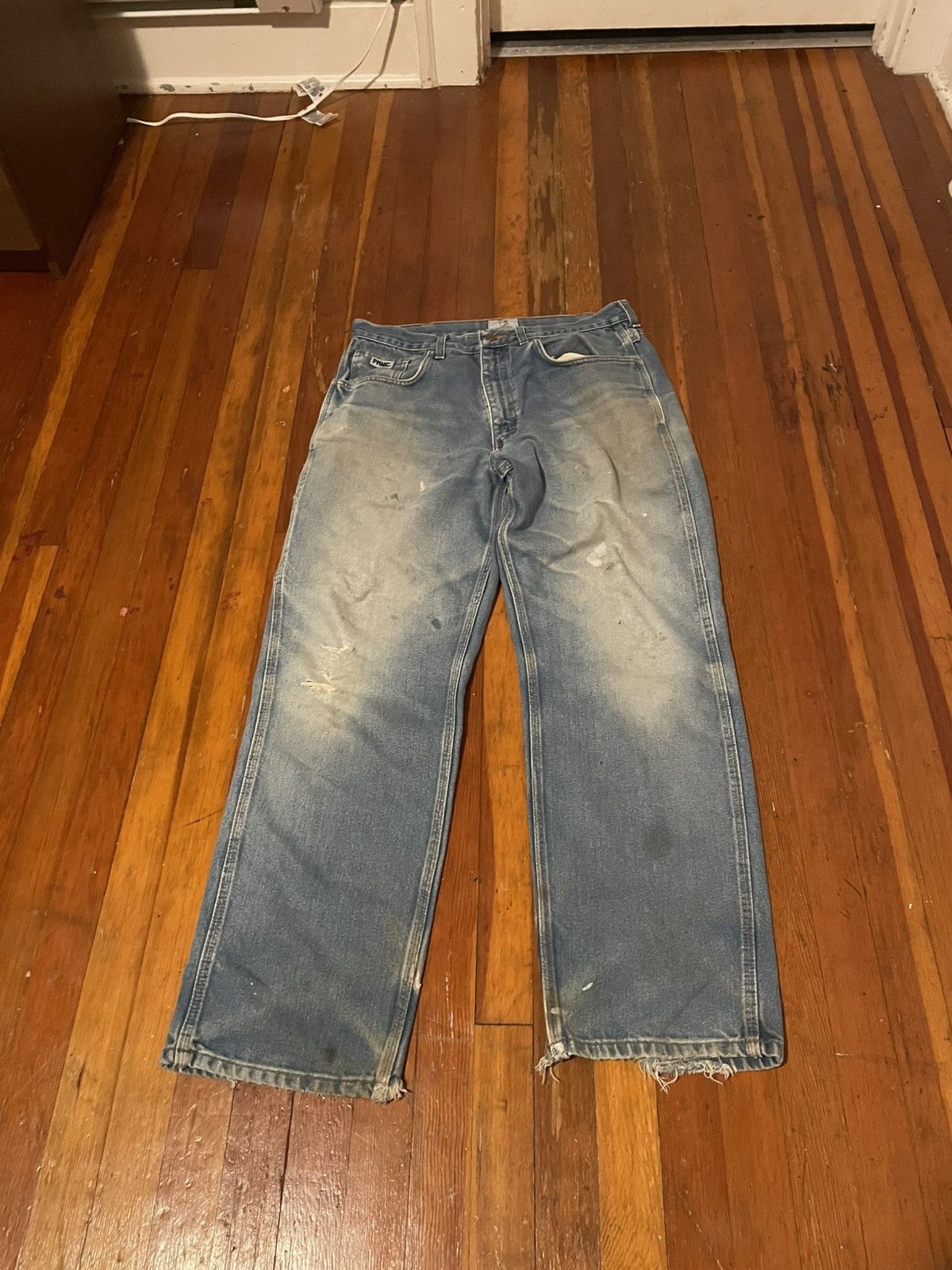 Vintage Vintage Baggy Distressed Jeans, 36x32 Size US 36 / EU 52 - 1 Thumbnail