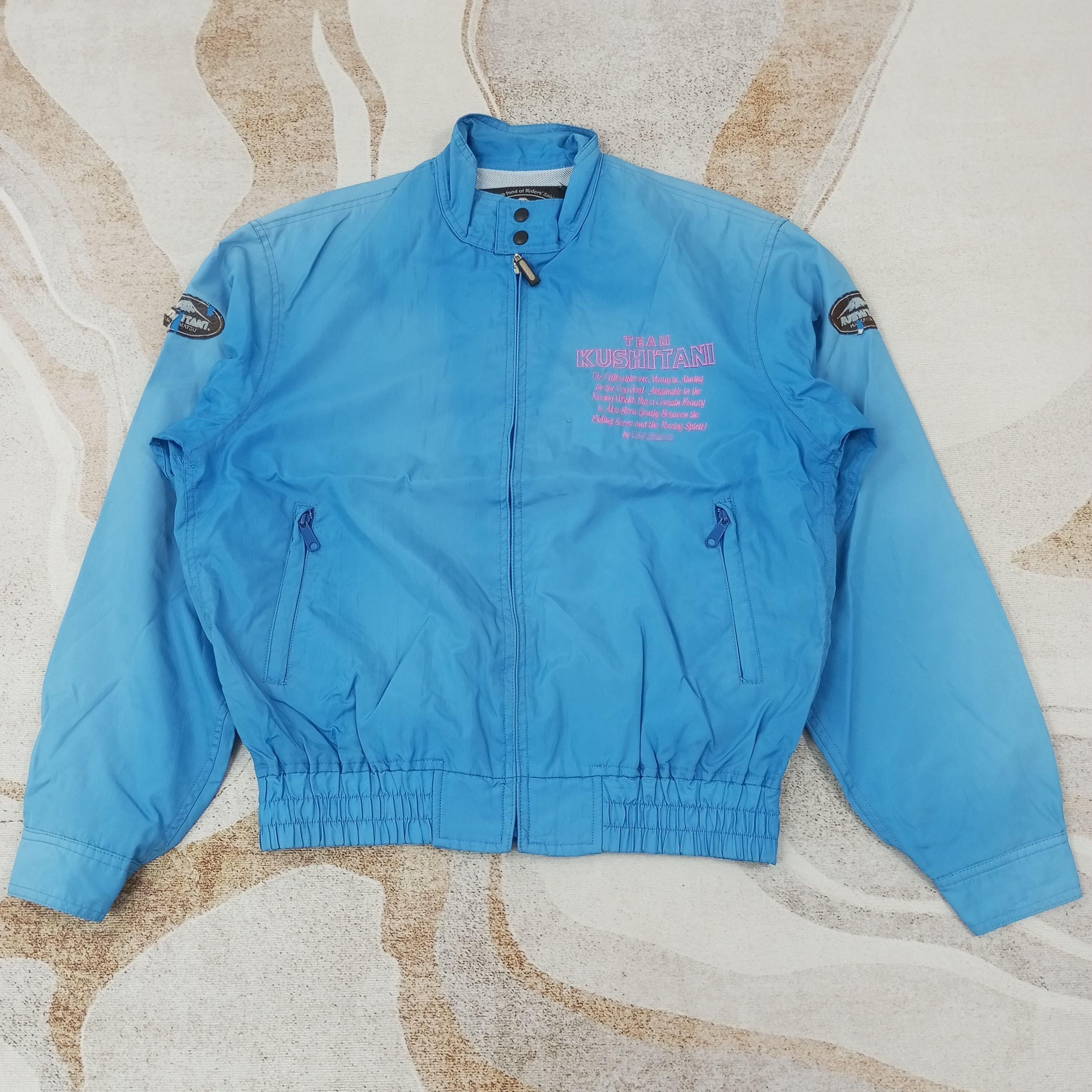 Vintage Kushitani Team Green Kawasaki Jacket c234n19 Size US L / EU 52-54 / 3 - 1 Thumbnail