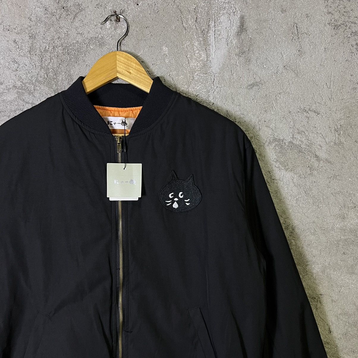 Ne-Net Ne-net "Nya-" Cat Big Face MA-1 Bomber Jacket Size US M / EU 48-50 / 2 - 3 Thumbnail