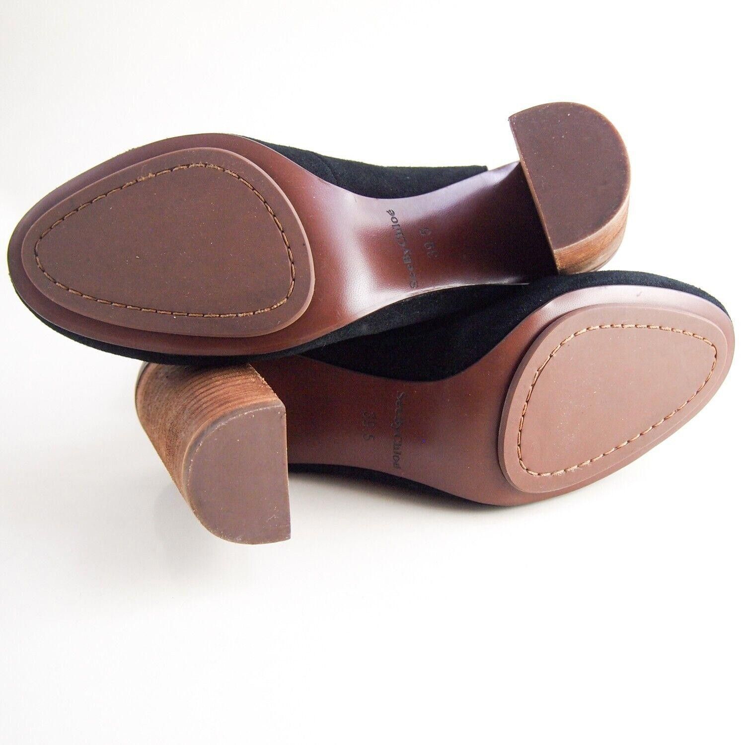 See by Chloe See By Chloe Sandals Booties Black Suede Size US 9.5 EU 39.5 Size US 9.5 / IT 39.5 - 7 Thumbnail