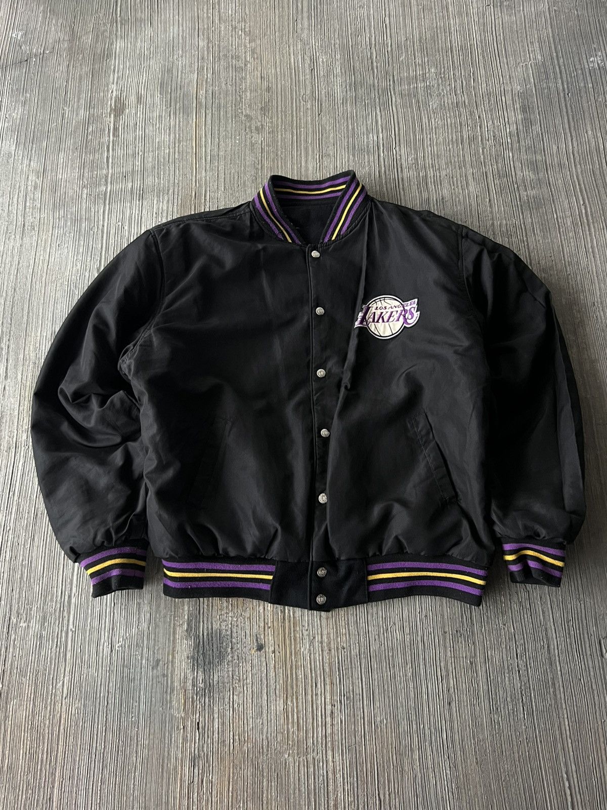 JH Design Vintage Jeff Hamilton Lakers Bomber Jacket Size US L / EU 52-54 / 3 - 6 Thumbnail