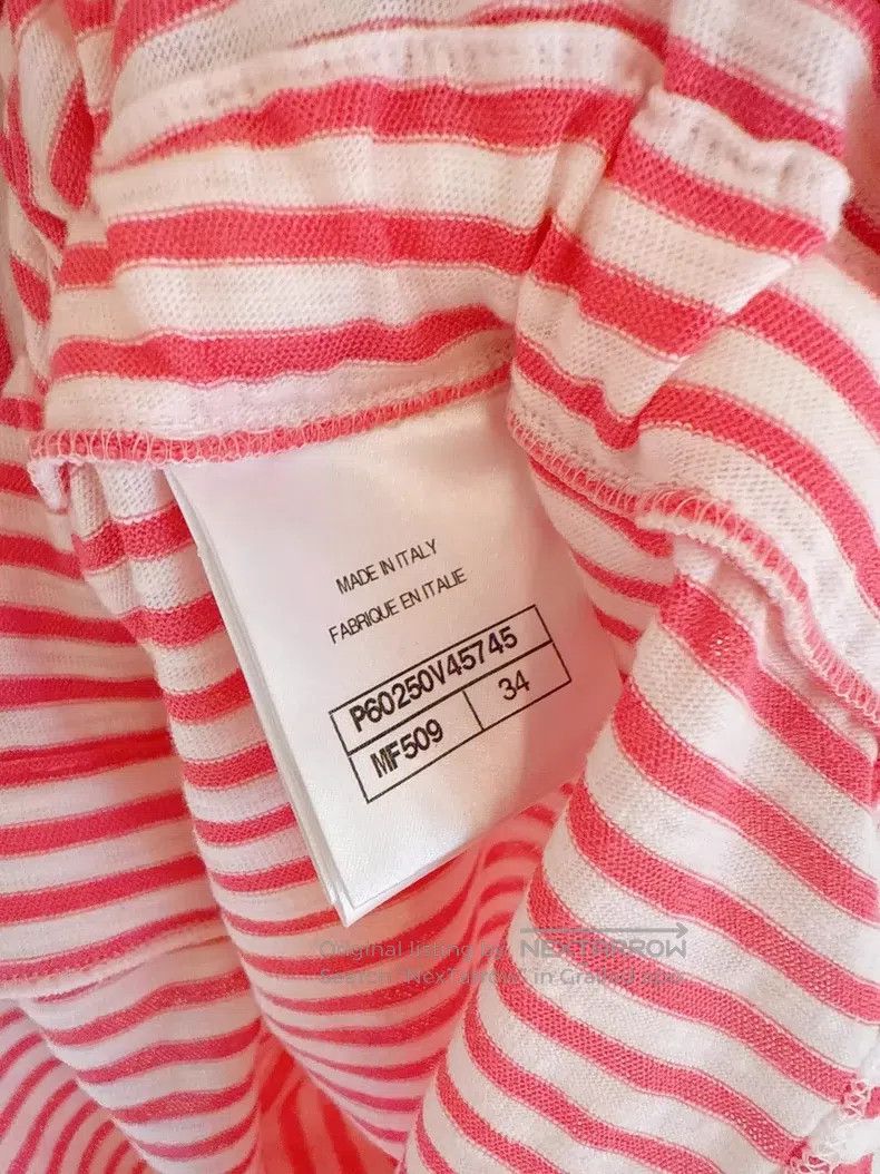 Chanel Chanel 19C Cruise Series Pink and White Striped Drawstring Size XXS / US 00 / IT 34 - 9 Thumbnail