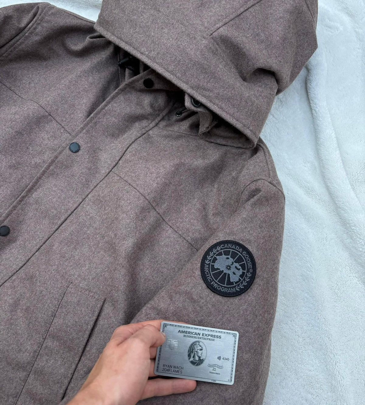Canada Goose Canada Goose Langford Quicksand Melange Wool Parka Size US XXL / EU 58 / 5 - 2 Thumbnail