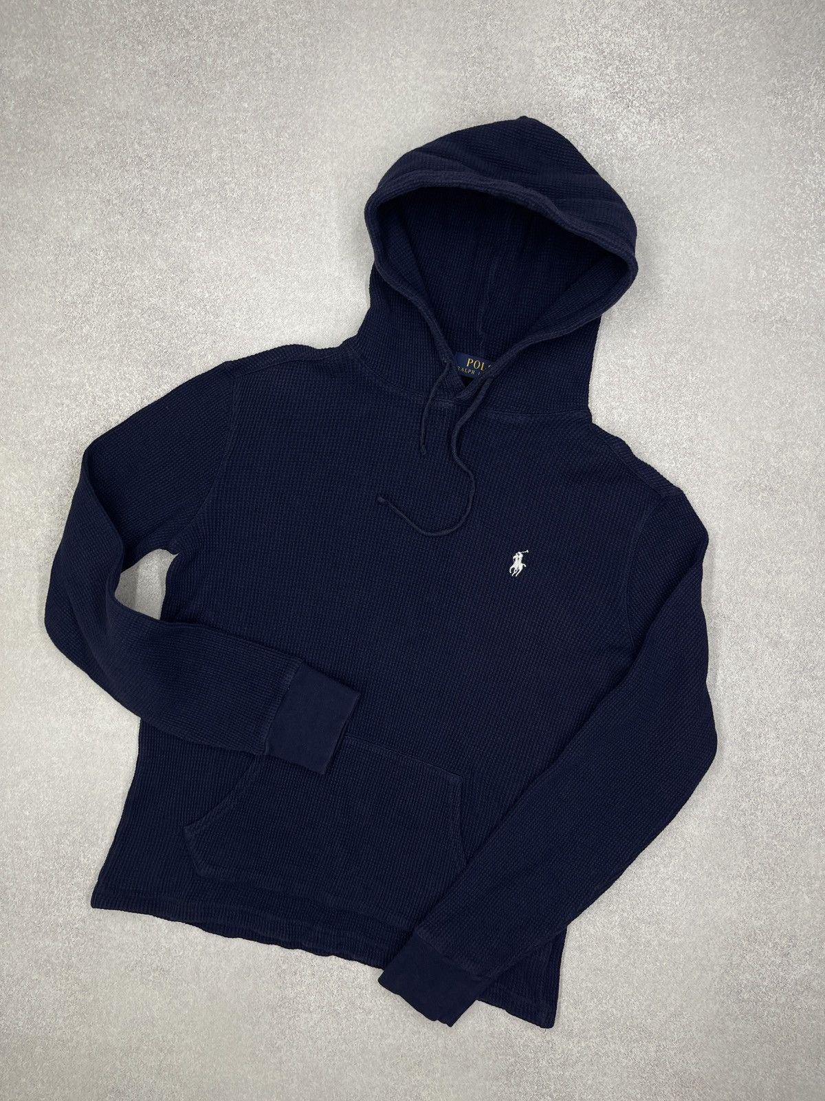 Polo Ralph Lauren Mens Polo Ralph Lauren Hoodie Navy Y2K Rugby Size S Size US S / EU 44-46 / 1 - 1 Thumbnail