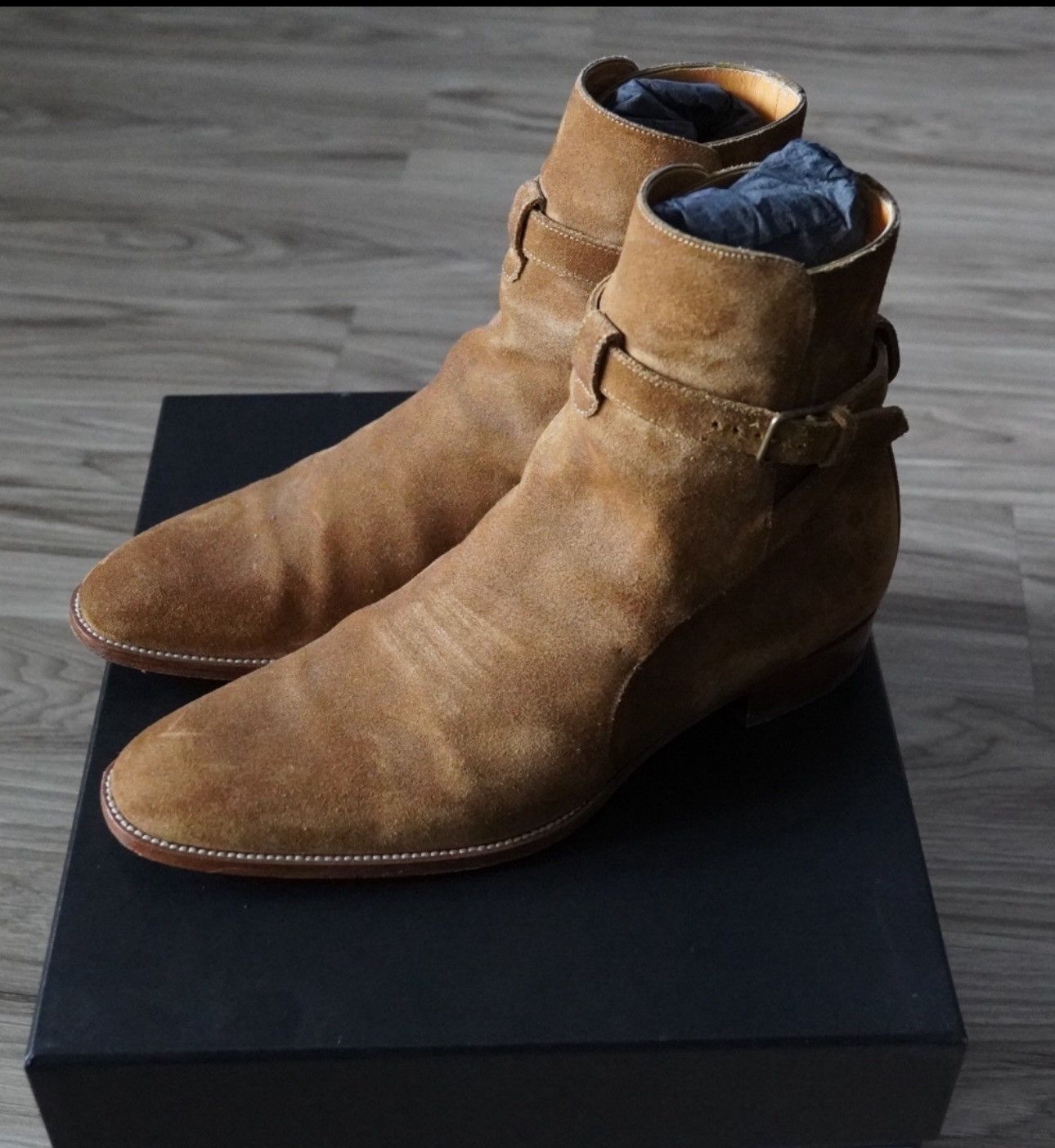 Saint Laurent Paris FW16 Saint Laurent Paris Wyatt Jodhpur Boot in Tan Suede Size US 11 / EU 44 - 2 Thumbnail