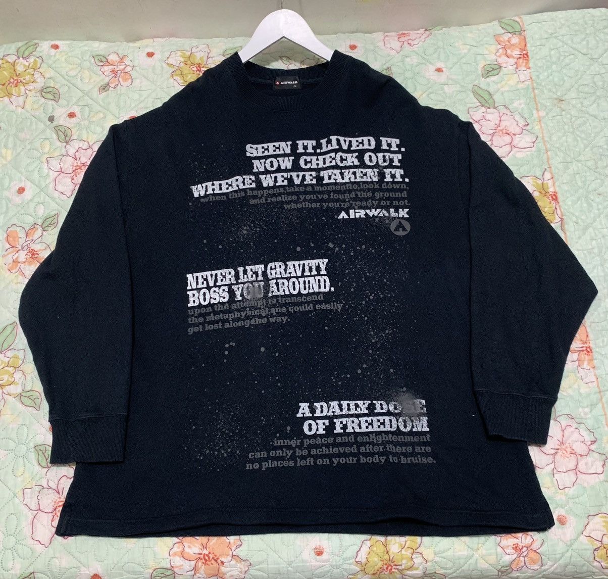 Airwalk × If Six Was Nine × Santa Cruz Skateboards Airwalk Poem skate Sweatshirt Size US XXL / EU 58 / 5 - 10 Thumbnail