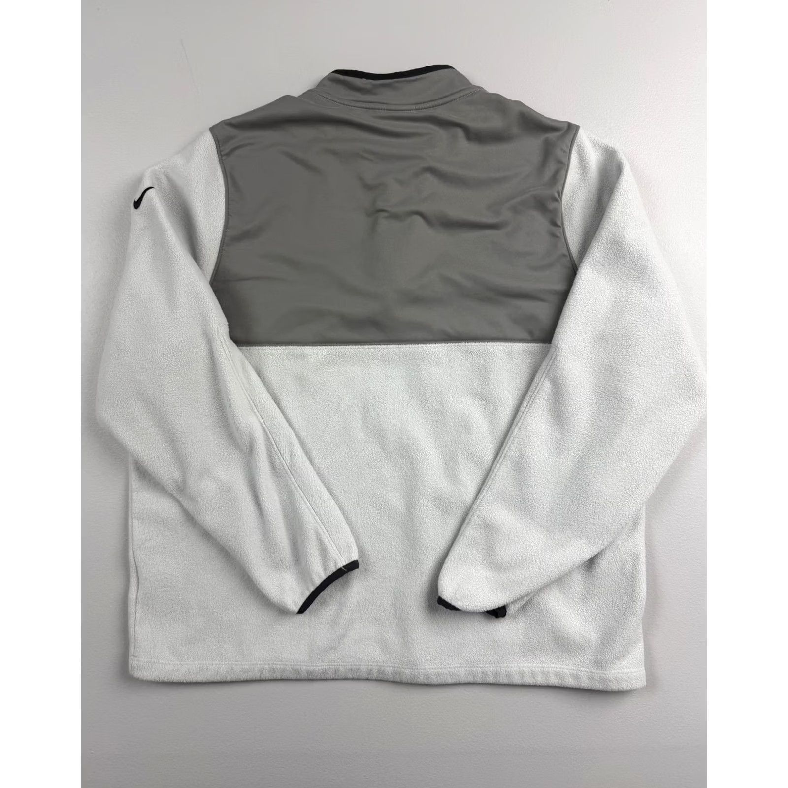 Nike Nike Sweatshirt Mens XL Gray 1/4 Zip Therma-Fit Fleece Mock Neck Pullover Swoosh Size US XL / EU 56 / 4 - 2 Thumbnail