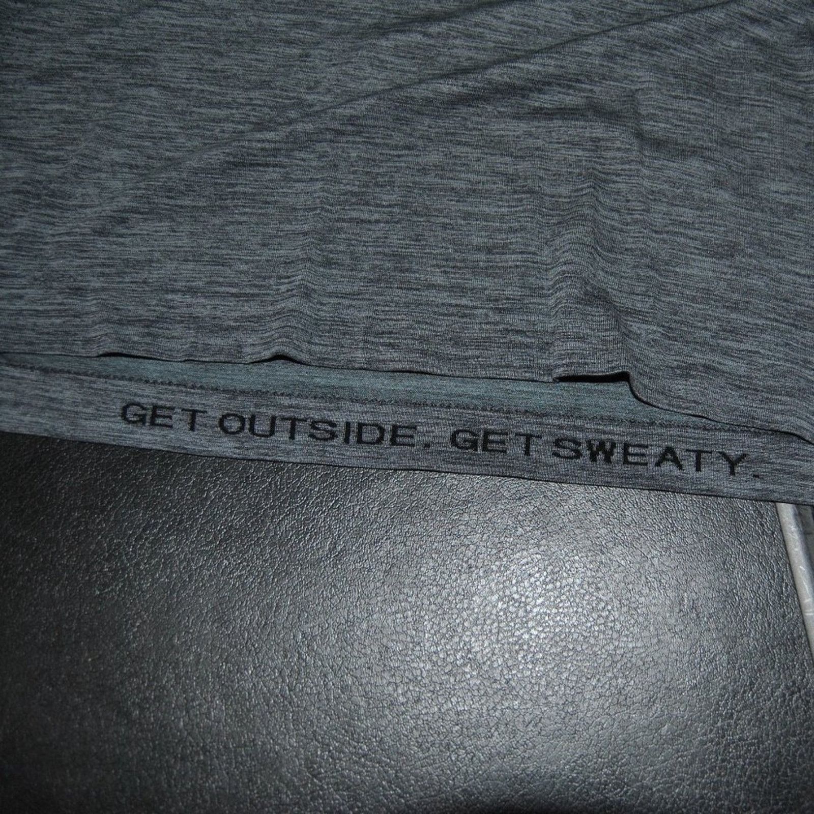 Lululemon Lululemon Gray Short Sleeve Shirt Get Outside Get Sweaty Size US L / EU 52-54 / 3 - 4 Thumbnail