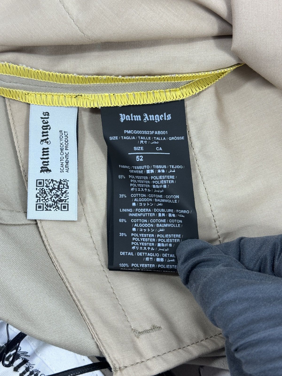 Palm Angels CHINO BEIGE TROUSERS Size US 36 / EU 52 - 6 Thumbnail