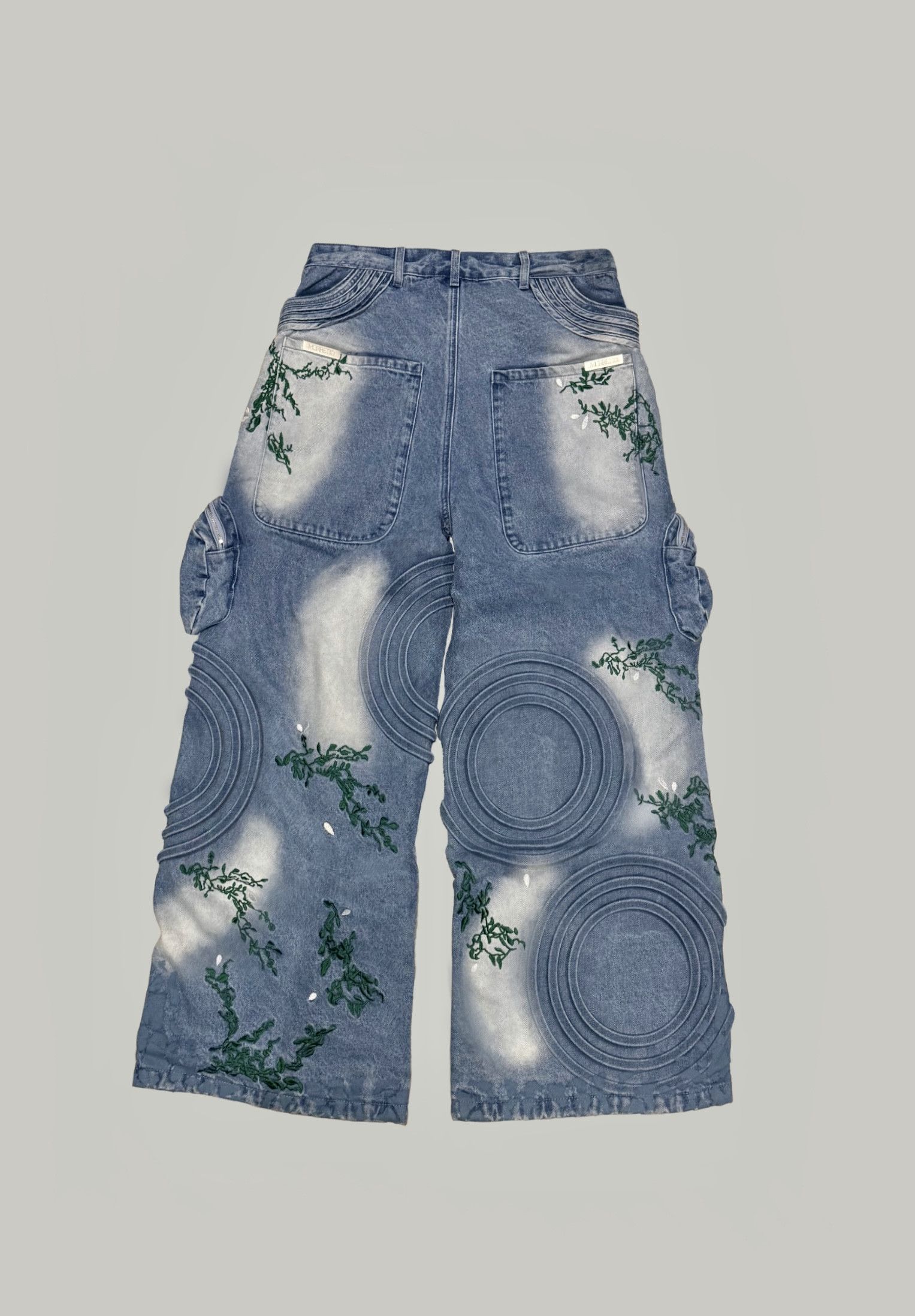 Other MORRETTO Baggy Jeans water design Size US 29 - 2 Thumbnail