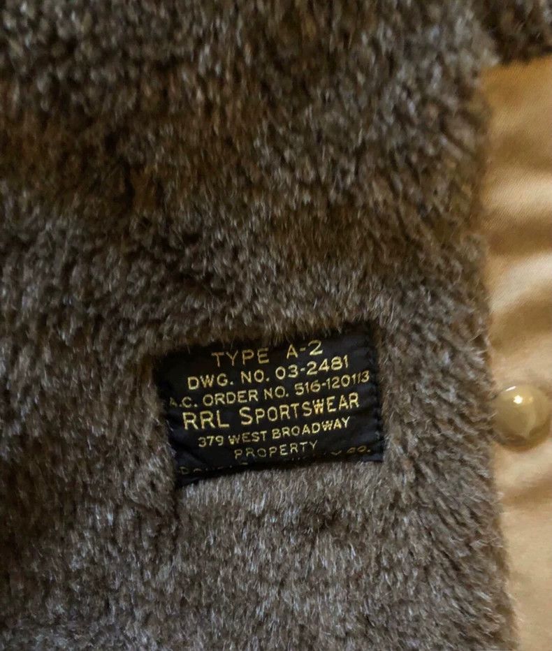 RRL Ralph Lauren RRL Ralph Lauren Type-A2 Navy Pilot Jacket Cotton Jacket Size US S / EU 44-46 / 1 - 7 Thumbnail