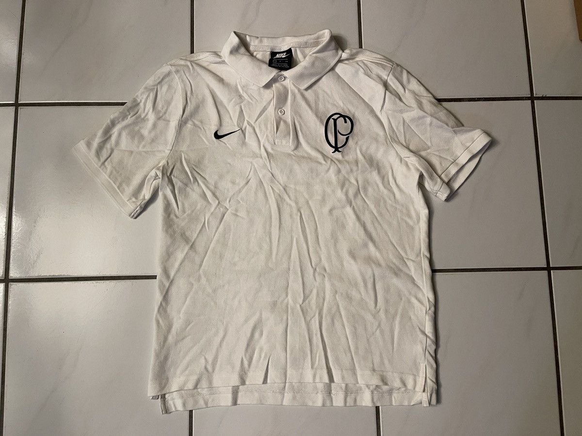 Nike Nike S.C. Corinthians Paulista 1910 White Polo Shirt Men's Size US S / EU 44-46 / 1 - 1 Thumbnail
