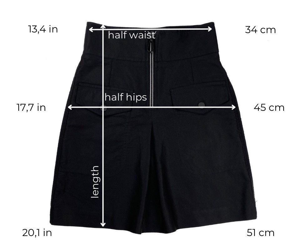 Sandro SANDRO PARIS WOMEN BLACK A-LINE SKIRT BLACK ZIP SIZE S Size 27" / US 4 / IT 40 - 6 Thumbnail