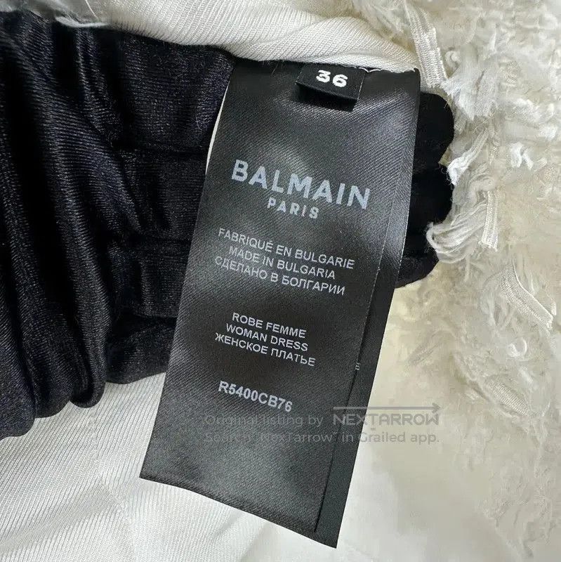 Balmain Balmain White Cotton Dress Size S . Size S / US 4 / IT 40 - 5 Thumbnail