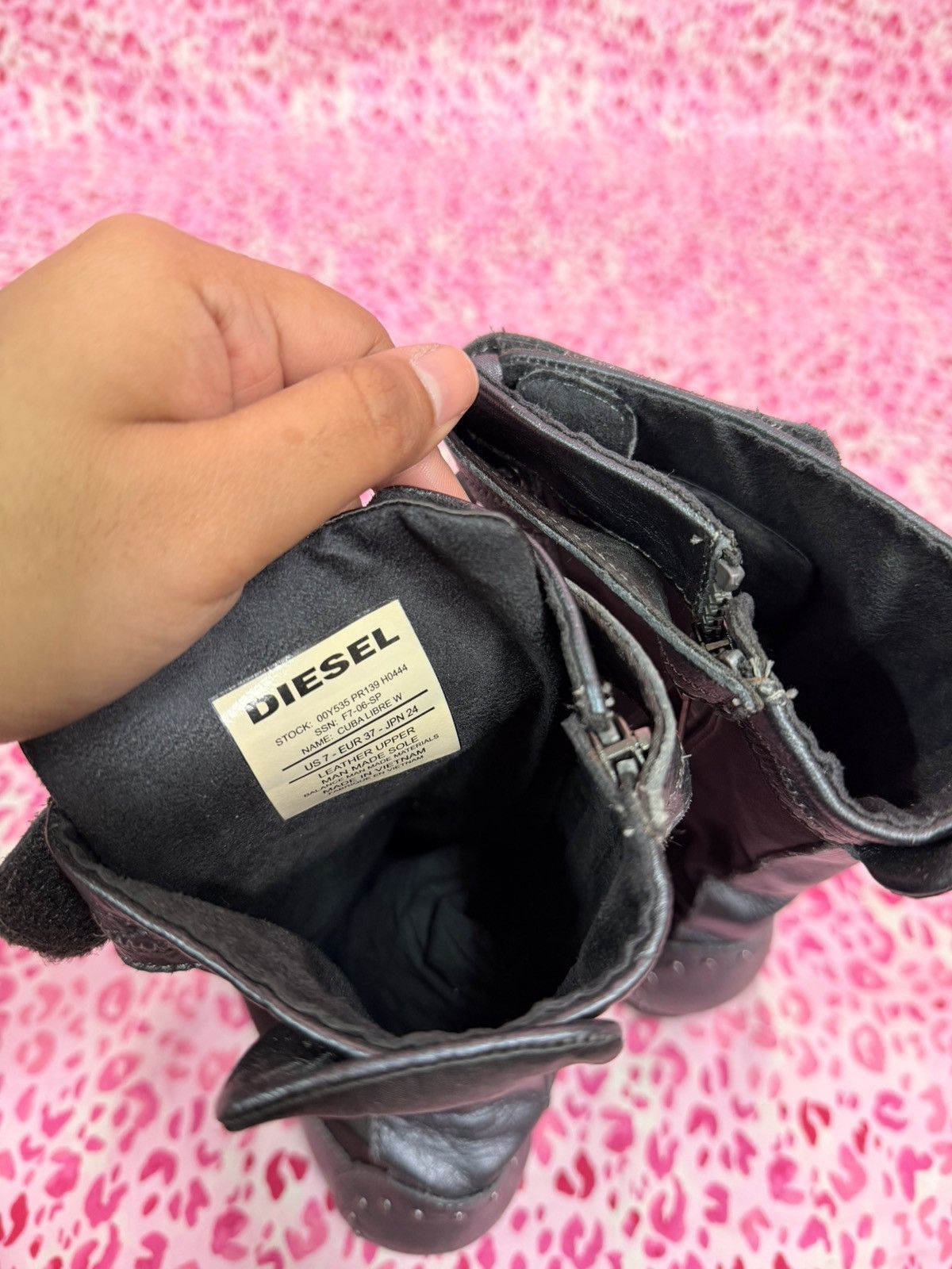 Rhinestone Diesel Boots