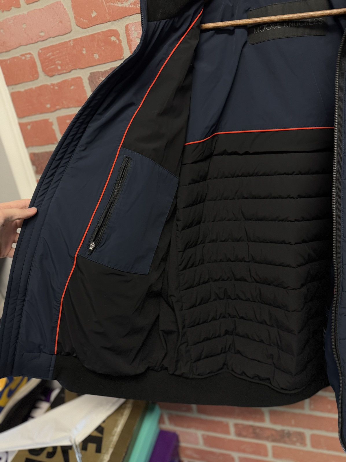 Moose Knuckles Moose Knuckles Jacket- Keap Bomber- Blue XXL Size US XXL / EU 58 / 5 - 12 Thumbnail