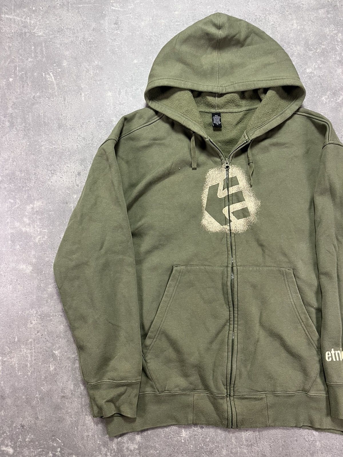 Etnies 00s Etnies Big Logo Printed Baggy Y2K Zip Hoodie XL XXL Size US XL / EU 56 / 4 - 3 Thumbnail