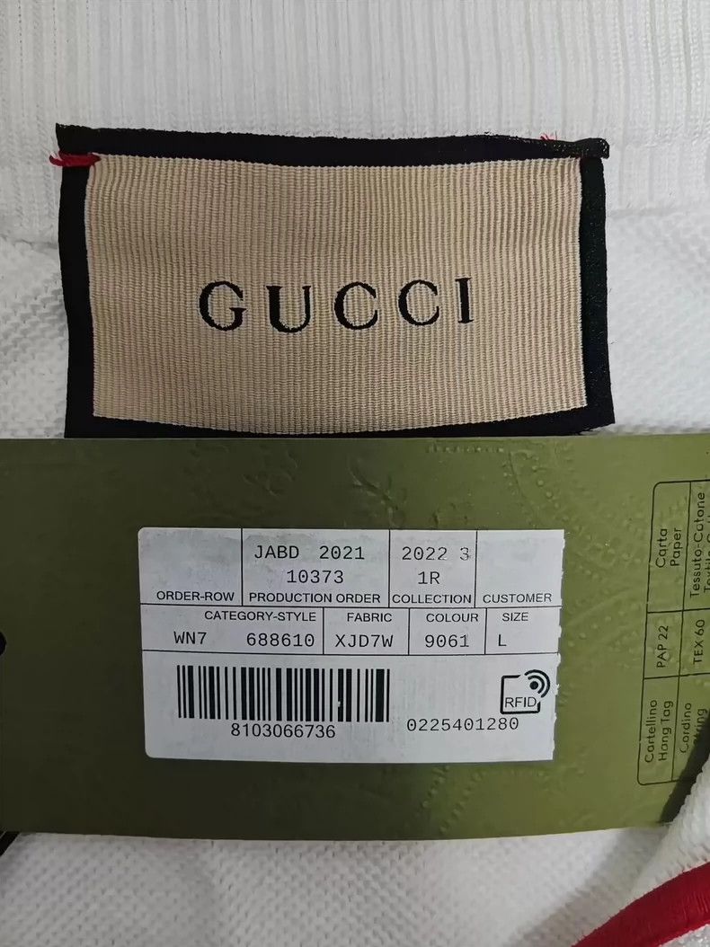 Gucci GUCCI Striped Letter Logo Zip Long Sleeve Jacket 2501-Nexta Size US L / EU 52-54 / 3 - 5 Thumbnail