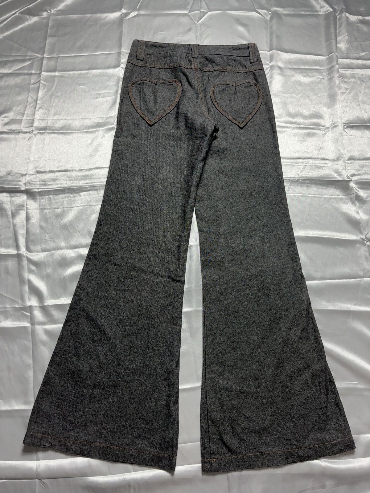 Vintage Vintage coquette style cute flared pants Size 26" / US 2 / IT 38 - 2 Thumbnail
